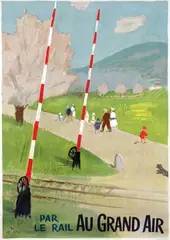 Ernst Morgenthaler, Par le reail Au Grand Air, 1948, poster