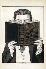 Initials D.C., Nederlandsche Staatsalmanak voor iedereen, 1904, poster