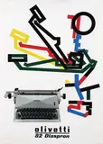 Giovanni Pintori, olivetti 82 Diaspron, 1958, poster