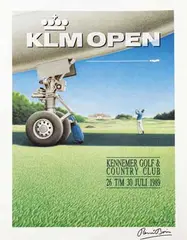 René Boin, KLM Open Golf, 1989, poster