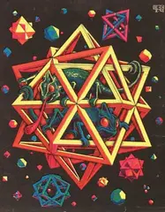 M. C. Escher, without text (stars), poster