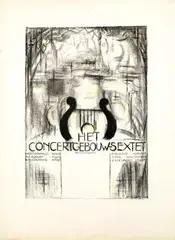 Jan Sluijters, Het Concertgebouw-sextet Amsterdam, 1915, poster