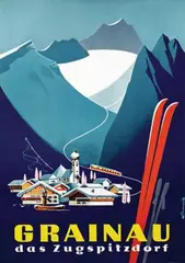 Stampfl, Grainau das Zugspitzdorf, poster