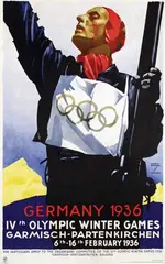 Ludwig Hohlwein, IVth Olympic Winter Games Germany, 1936, poster