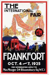 F.S. May, The International Fair Frankfort, 1925, poster