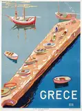 Monogram B, Grece Iles de l'Égée, 1948, poster