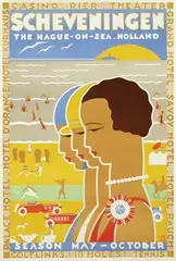 Louis C. Kalff, Scheveningen The Hague-on-sea. Holland, 1931, poster