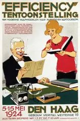 H. Dillo, Efficiency Tentoonstelling Den Haag, 1924, poster