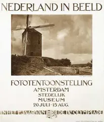 Bern. F. Eilers, Nederland in Beeld Fototentoonstelling Amsterdam in het 1e jaar van de IXe Olympiade, 1928, poster
