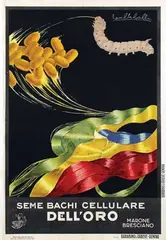Camillo Colla, Seme Bachi Cellulare Dell'oro, 1927, poster