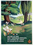 G. Grossmann, ANWB Laat niet, als dank voor 't aangenaam verpoozen?., 1939, poster