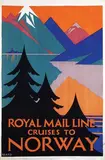 Freda Beard, Royal Mail Line Cruises to Norway, poster