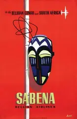 Dohet, Sabena to the Belgian Congo and South Africa, poster