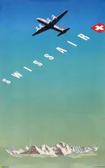 Hermann Eidenbenz, Swissair, 1948, poster