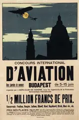 Deszoe Bér, Concours International D'Aviation Budapest, poster