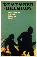 Ellsworth Young, Remember Belgium, 1918, poster