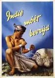 Nico Broekman, Indië moet bevrijd, 1945, poster