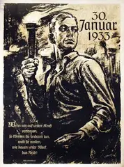 René Ahrlé, Wenn wir auf unsere Kraft vertrauen? (Dr. Goebbels), 1933, poster
