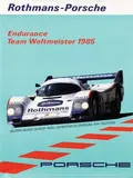 Gruppe C Conception und Graphic Design, Rothmans-Porsche Endurance Team Weltmeister, 1985, poster