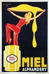 Gaston Gorde, Miel Surfin Alphandery, 1932, poster