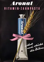 Hermann Eidenbenz, Aronal Vitamin-Zahnpasta, 1946, poster