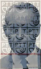 Pieter Brattinga, PTT de man achter de vormgeving van de p.t.t., 1960, poster