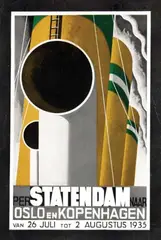 Cassandre, HAL Per Statendam naar Oslo en Kopenhagen, 1935, poster