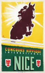 Jean Luc, Concours Hippique Nice, 1959, poster