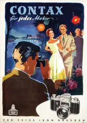 F.v. Harimann, Zeiss Ikon Dresden Contax, 1956, poster