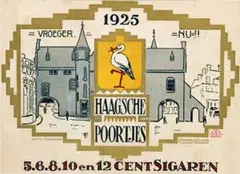 Haagsche Poortjes Sigaren by Chr.L. Wesseling, 1925, poster, sold Jun 2013