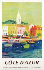 Rogers Bezombes, Côte d'Azur, poster