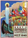 Faïno, XXXV us Congressus Evcharisticvs Int. Nice 1940, 1939, poster