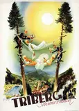 E. Gross, Triberg Schwarzwald, 1950, poster