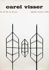 Pieter Brattinga, carel visser, 1960, poster