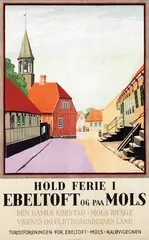 Hakon Spliid, Hold Ferie I Ebeltoft og paa Mols, 1946, poster