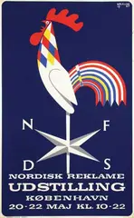 Thor Bögelund-Jensen, Nordisk Reklame Udstilling Kobenhavn, 1947, poster
