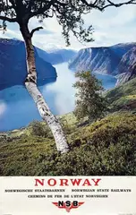 Husmo, Norway Norwegian State Railways, poster