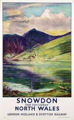 Sydney Lee, Snowdon North Wales, poster