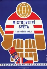 Skrbek, World Ice Hockey Championship Brezen, 1958, poster