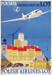 Zygmunt Tuckiewicz, Polish Airlines LOT, poster