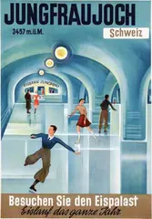 Hans Thöni, Jungfraujoch Eispalast, poster