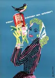 C. Johan v.d. Mans, Shell X-100 Motorolie voor zomer en winter!, poster