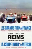 Michel Beligond, Les Grand Prix de France Reims, 1966, poster