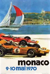 Michael Turner, Monaco, 1970, poster