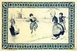 P. Rayez, Without text (old Dutch skating scene), poster