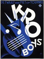 Jos van Woerkom, KRO Boys De twaalf van Piet op Tournee, 1933, poster