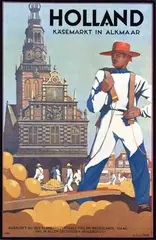 Adrianus J. van 't Hoff, Holland Käsemarkt in Alkmaar, poster
