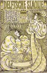 Jan Th. Toorop, Delftsche Slaolie, 1894, poster