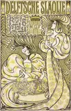 Jan Th. Toorop, Delftsche Slaolie, 1894, poster