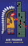 Jean Colin, Air France north america, 1956, poster